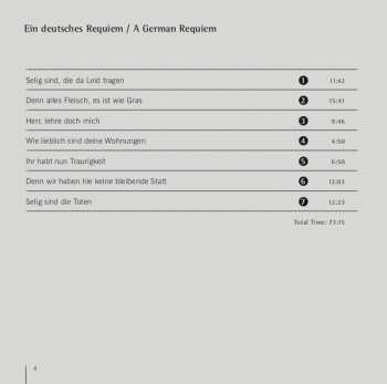 CD Johannes Brahms: Ein Deutsches Requiem