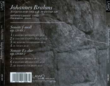 CD Johannes Brahms: Sonatas For Viola & Piano Op.120