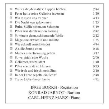 CD Johannes Brahms: Die Schöne Magelone
