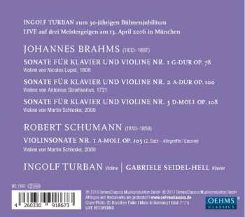 CD Johannes Brahms: Die Violinsonaten