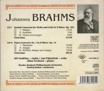 2CD Ondřej Kukal: Double Concerto for Violin and Cello in A Minor, Op. 102 / Piano Concerto No. 1 in D Minor, Op. 15