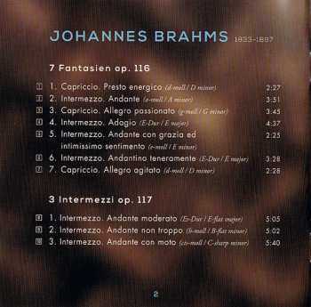 CD Johannes Brahms: Klavierstücke Op. 116–119