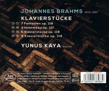CD Johannes Brahms: Klavierstücke Op. 116–119