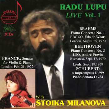 2CD Johannes Brahms: Radu Lupu - Live Vol.1