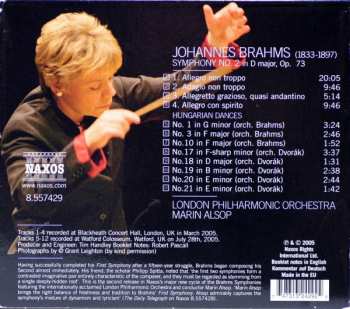 CD Johannes Brahms: Symphony No. 2 / Hungarian Dances
