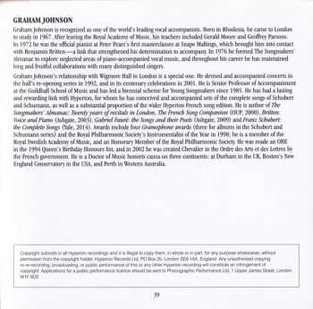 CD Johannes Brahms: The Songs Of Brahms ~ 10