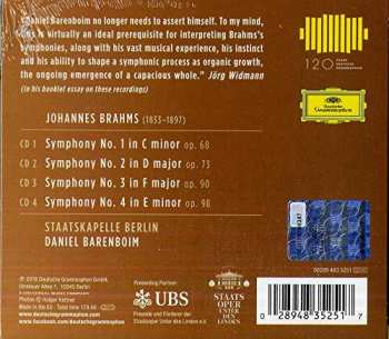 4CD/Set di cofanetti Johannes Brahms: The Symphonies