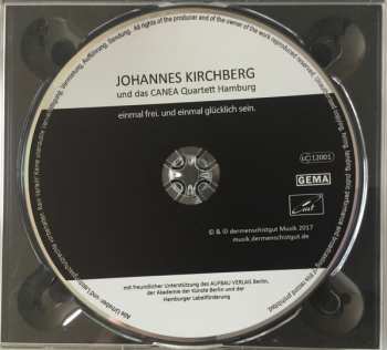 CD Johannes Kirchberg: Einmal Frei. Und Einmal Glücklich Sein.