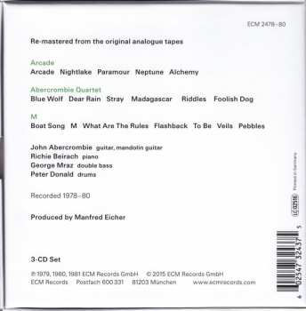 3CD/Set di cofanetti Richard Beirach: The First Quartet