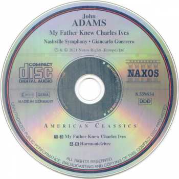 CD John Adams: My Father Knew Charles Ives • Harmonielehre