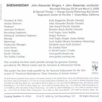 CD John Alexander Singers: Shenandoah: Songs Of The American Spirit