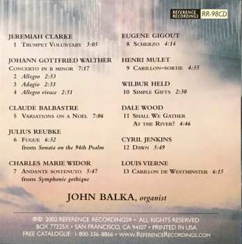 CD John Balka: The Great Organ At St. Mary's Cathedral San Francisco
