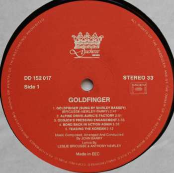LP John Barry: Goldfinger (Original Motion Picture Sound Track)