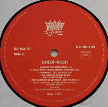 LP John Barry: Goldfinger (Original Motion Picture Sound Track)