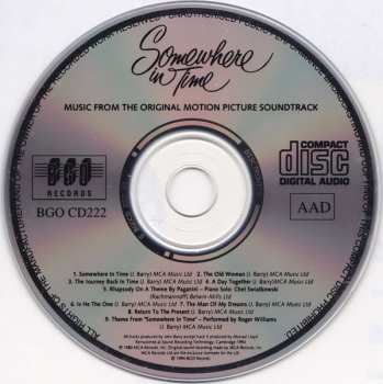 CD John Barry: Somewhere In Time (Original Motion Picture Soundtrack)