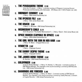 CD John Barry: The Best Of John Barry - Themeology