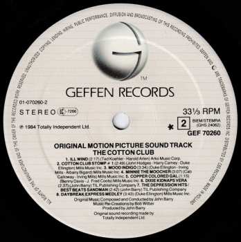 LP John Barry: The Cotton Club (Original Motion Picture Sound Track)