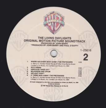LP John Barry: The Living Daylights (Original Motion Picture Soundtrack)