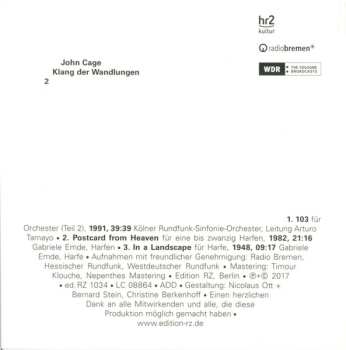 3CD/Set di cofanetti John Cage: Klang Der Wandlungen LTD