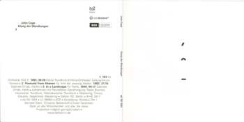 3CD/Set di cofanetti John Cage: Klang Der Wandlungen LTD