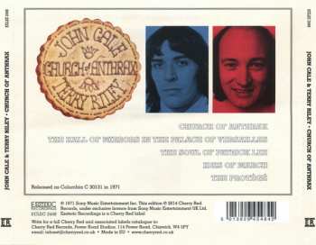 CD Terry Riley: Church Of Anthrax
