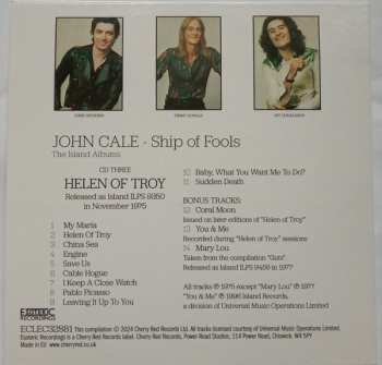 3CD/Set di cofanetti John Cale: Ship Of Fools (The Island Albums)