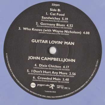 LP John Campbelljohn: Guitar Lovin‘ Man CLR | LTD