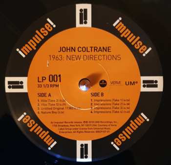 5LP/Set di cofanetti John Coltrane: 1963: New Directions