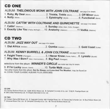 2CD John Coltrane And Associates: Four Classic Albums Plus