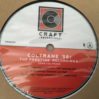 8LP/Set di cofanetti John Coltrane: Coltrane '58: The Prestige Recordings