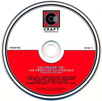 5CD/Set di cofanetti John Coltrane: Coltrane '58: The Prestige Recordings