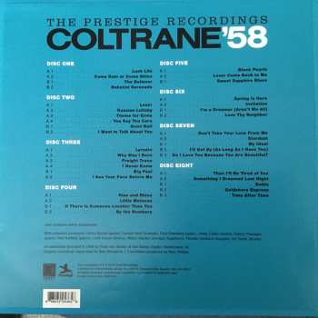 8LP/Set di cofanetti John Coltrane: Coltrane '58: The Prestige Recordings