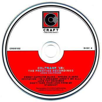 5CD/Set di cofanetti John Coltrane: Coltrane '58: The Prestige Recordings
