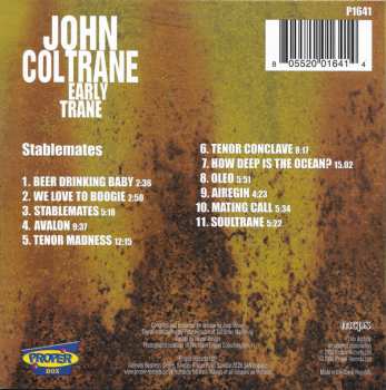 4CD/Set di cofanetti John Coltrane: Early Trane