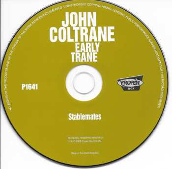4CD/Set di cofanetti John Coltrane: Early Trane