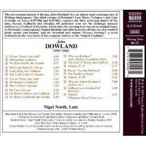CD Nigel North: Lute Music, Vol. 3 - Pavans, Galliards And Almains