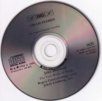 CD John Dowland: First Booke Of Songs
