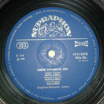 LP John Dowland: Umění Kytarové Hry