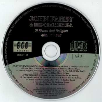 CD John Fahey & His Orchestra: Of Rivers And Religion / After The Ball
