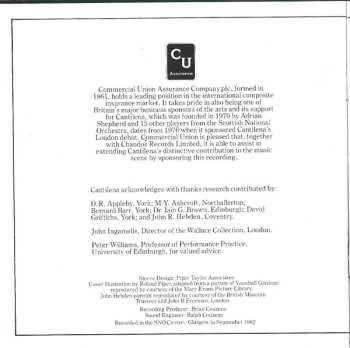 CD Cantilena: Six Concertos For Strings
