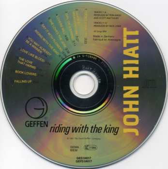 CD John Hiatt: Riding With The King