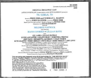 CD John Kander: 70, Girls, 70  (Original Broadway Cast)