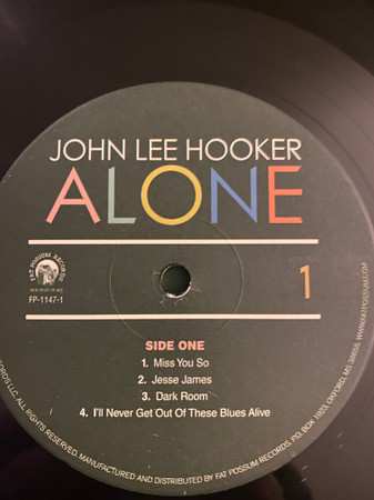 LP John Lee Hooker: Alone (Volume 1)