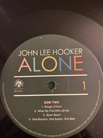 LP John Lee Hooker: Alone (Volume 1)