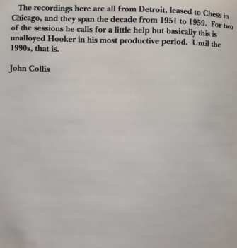 CD John Lee Hooker: Blues For Big Town