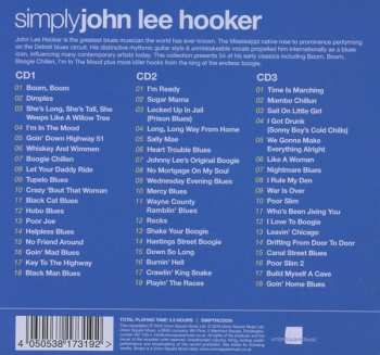 3CD/Set di cofanetti John Lee Hooker: Simply John Lee Hooker (3CDs From The King Of The Blues)