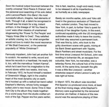 2CD The Plastic Ono Band: Some Time In New York City