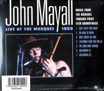 CD John Mayall: Live At The Marquee 1969 DLX