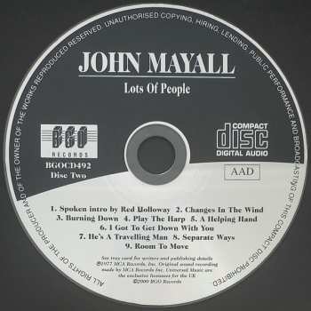 2CD John Mayall: New Year, New Band, New Company / Lots Of People