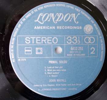 LP John Mayall: Primal Solos